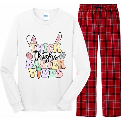 Thick Things Easter Vibes Easter Day Long Sleeve Pajama Set