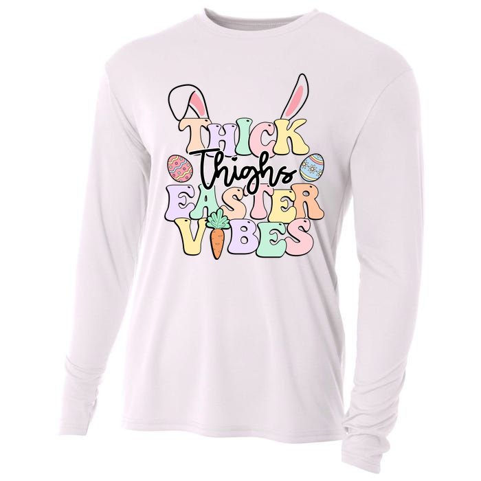 Thick Things Easter Vibes Easter Day Cooling Performance Long Sleeve Crew