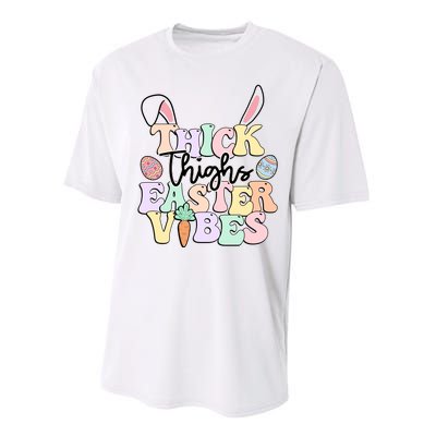 Thick Things Easter Vibes Easter Day Performance Sprint T-Shirt