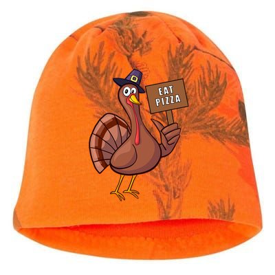 Thanksgiving Turkey Eat Pizza Thankful Gobble Design Outfit Great Gift Kati - Camo Knit Beanie