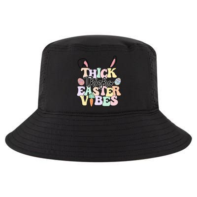 Thick Thighs Easter Vibes Retro Easter Day Gift Cool Comfort Performance Bucket Hat