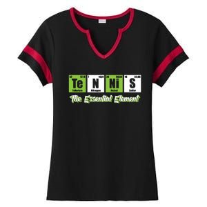 Tennis The Essential Element Funny Love Tennis Ladies Halftime Notch Neck Tee