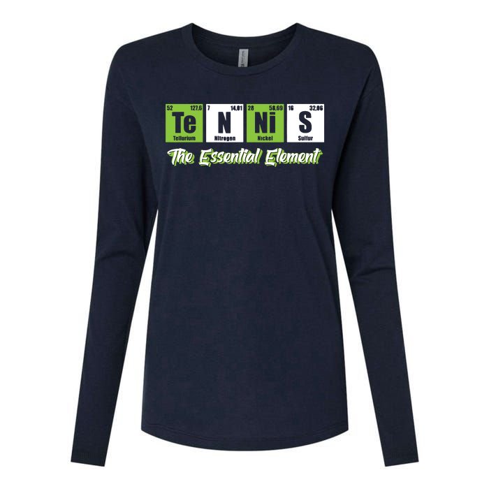 Tennis The Essential Element Funny Love Tennis Womens Cotton Relaxed Long Sleeve T-Shirt