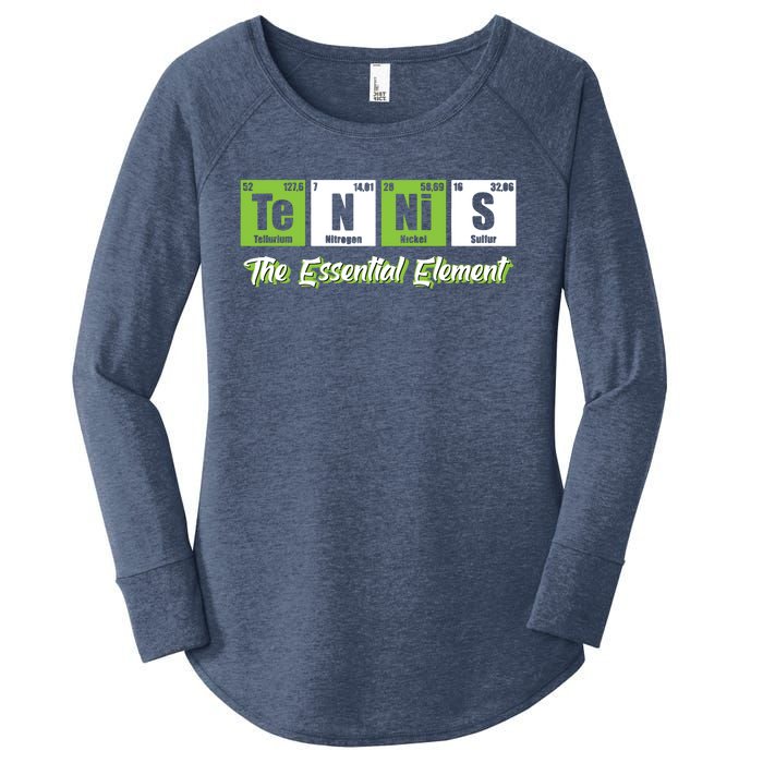 Tennis The Essential Element Funny Love Tennis Women's Perfect Tri Tunic Long Sleeve Shirt