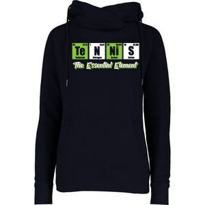 Tennis The Essential Element Funny Love Tennis Womens Funnel Neck Pullover Hood