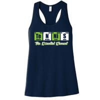 Tennis The Essential Element Funny Love Tennis Women's Racerback Tank