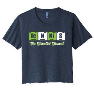 Tennis The Essential Element Funny Love Tennis Women's Crop Top Tee