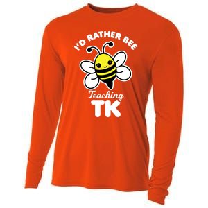 Tk Teacher Funny Kawaii Bee Transitional Kindergarten Gift Cooling Performance Long Sleeve Crew