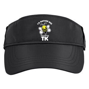 Tk Teacher Funny Kawaii Bee Transitional Kindergarten Gift Adult Drive Performance Visor