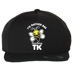 Tk Teacher Funny Kawaii Bee Transitional Kindergarten Gift Wool Snapback Cap