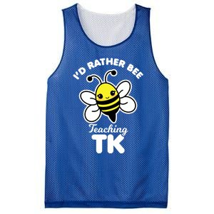 Tk Teacher Funny Kawaii Bee Transitional Kindergarten Gift Mesh Reversible Basketball Jersey Tank