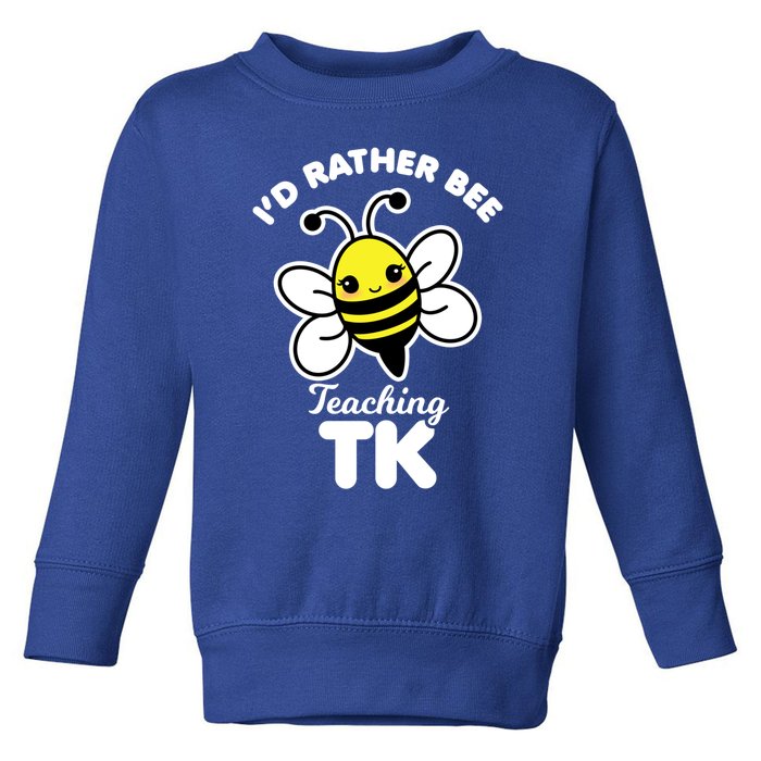 Tk Teacher Funny Kawaii Bee Transitional Kindergarten Gift Toddler Sweatshirt