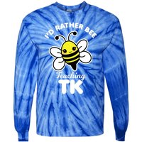 Tk Teacher Funny Kawaii Bee Transitional Kindergarten Gift Tie-Dye Long Sleeve Shirt