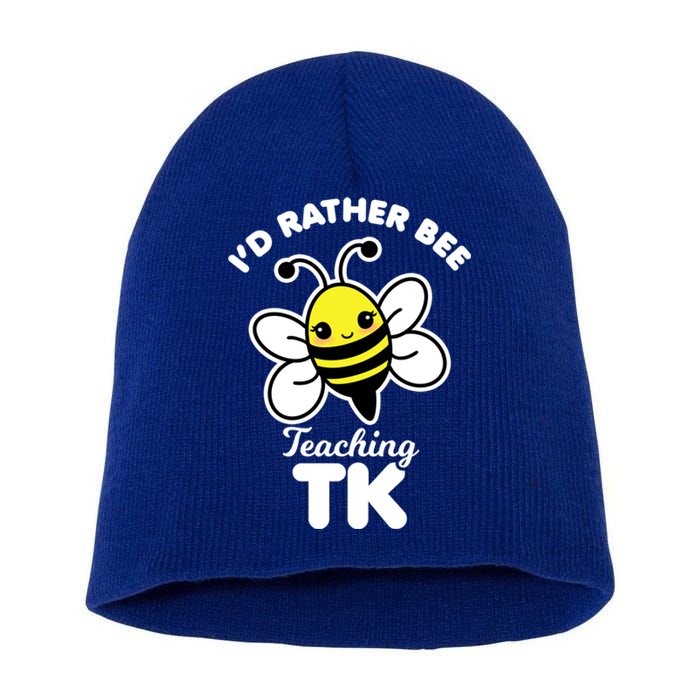 Tk Teacher Funny Kawaii Bee Transitional Kindergarten Gift Short Acrylic Beanie