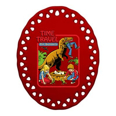 Time Travel For Beginners Ceramic Oval Ornament