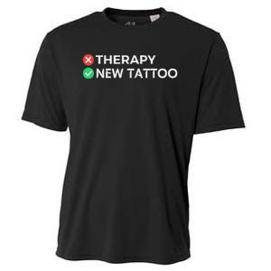 Tattoo Therapy Funny Tattoo Gift For Tattoo Artists Cooling Performance Crew T-Shirt