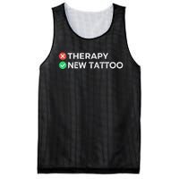 Tattoo Therapy Funny Tattoo Gift For Tattoo Artists Mesh Reversible Basketball Jersey Tank