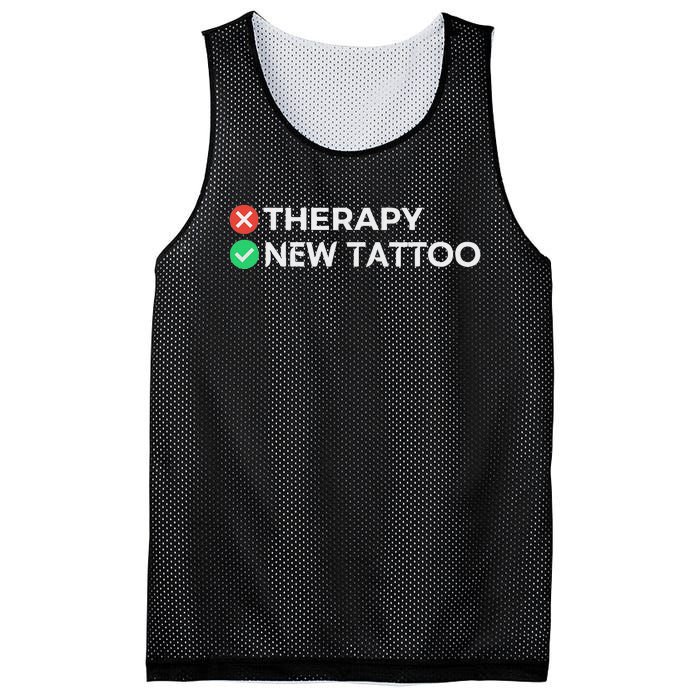 Tattoo Therapy Funny Tattoo Gift For Tattoo Artists Mesh Reversible Basketball Jersey Tank