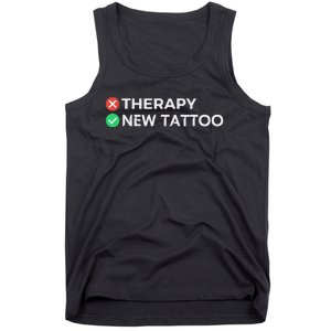 Tattoo Therapy Funny Tattoo Gift For Tattoo Artists Tank Top