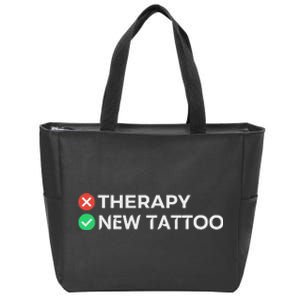 Tattoo Therapy Funny Tattoo Gift For Tattoo Artists Zip Tote Bag