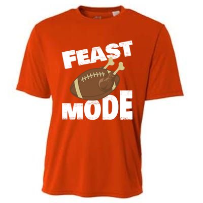 Thanksgiving Turkey Feast Mode Football Family Day Holiday Gift Cooling Performance Crew T-Shirt