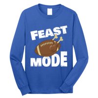 Thanksgiving Turkey Feast Mode Football Family Day Holiday Gift Long Sleeve Shirt