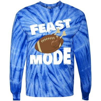 Thanksgiving Turkey Feast Mode Football Family Day Holiday Gift Tie-Dye Long Sleeve Shirt