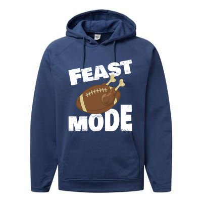 Thanksgiving Turkey Feast Mode Football Family Day Holiday Gift Performance Fleece Hoodie