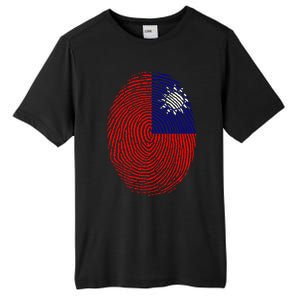 Taiwan Taiwanese Flag Dna Fingerprint Funny Gift Tall Fusion ChromaSoft Performance T-Shirt