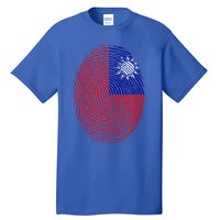 Taiwan Taiwanese Flag Dna Fingerprint Funny Gift Tall T-Shirt