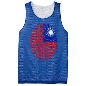 Taiwan Taiwanese Flag Dna Fingerprint Funny Gift Mesh Reversible Basketball Jersey Tank