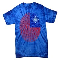 Taiwan Taiwanese Flag Dna Fingerprint Funny Gift Tie-Dye T-Shirt