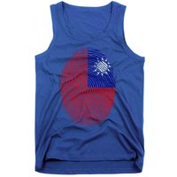 Taiwan Taiwanese Flag Dna Fingerprint Funny Gift Tank Top