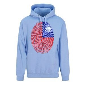 Taiwan Taiwanese Flag Dna Fingerprint Funny Gift Unisex Surf Hoodie