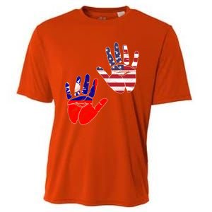 Taiwan Taiwanese Flag Proud America Hands Dna Mix Breed Meaningful Gift Cooling Performance Crew T-Shirt