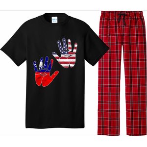 Taiwan Taiwanese Flag Proud America Hands Dna Mix Breed Meaningful Gift Pajama Set