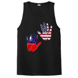 Taiwan Taiwanese Flag Proud America Hands Dna Mix Breed Meaningful Gift PosiCharge Competitor Tank