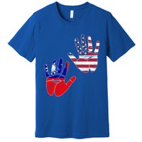 Taiwan Taiwanese Flag Proud America Hands Dna Mix Breed Meaningful Gift Premium T-Shirt