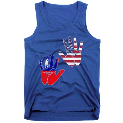 Taiwan Taiwanese Flag Proud America Hands Dna Mix Breed Meaningful Gift Tank Top