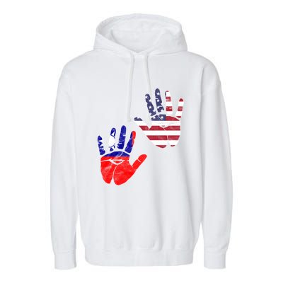 Taiwan Taiwanese Flag Proud America Hands Dna Mix Breed Meaningful Gift Garment-Dyed Fleece Hoodie