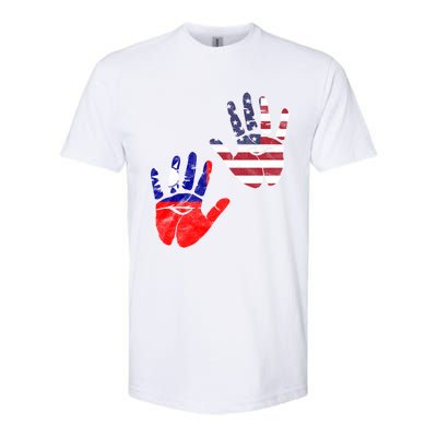 Taiwan Taiwanese Flag Proud America Hands Dna Mix Breed Meaningful Gift Softstyle CVC T-Shirt