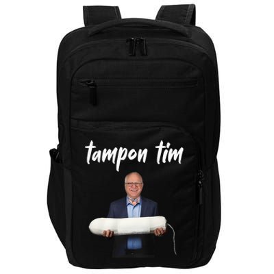 Tampon Tim Funny Tim Walz Joke Impact Tech Backpack