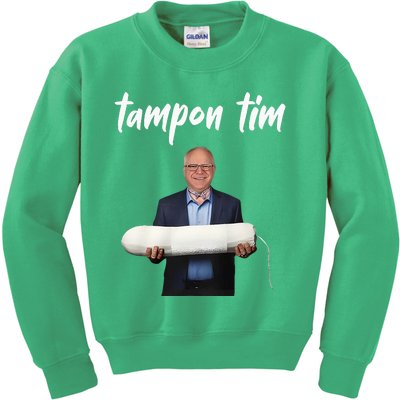 Tampon Tim Funny Tim Walz Joke Kids Sweatshirt