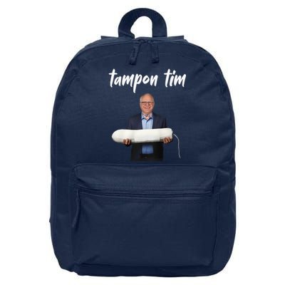 Tampon Tim Funny Tim Walz Joke 16 in Basic Backpack