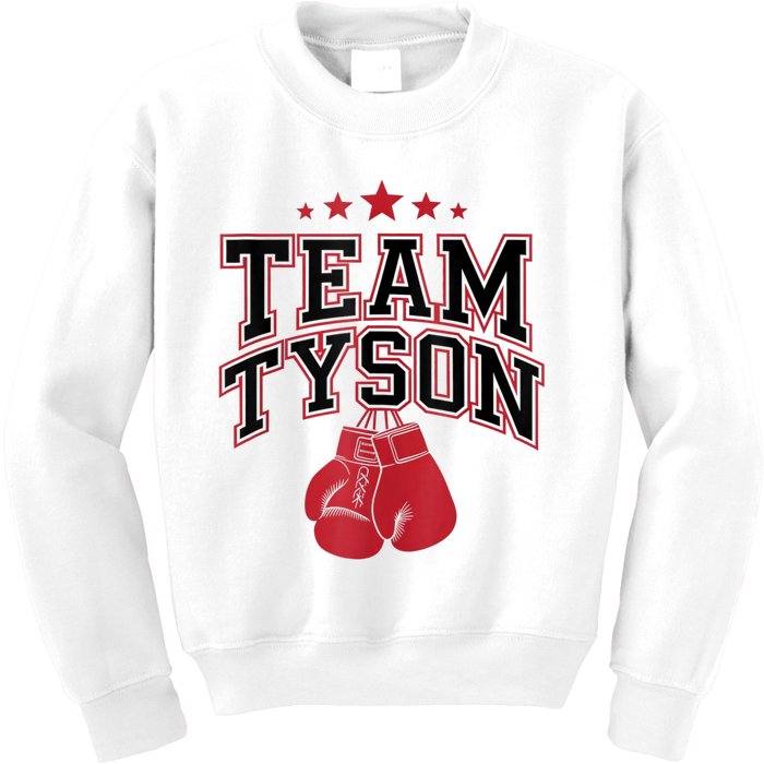 Team Tyson Family Personalized Name Vintage Kids Sweatshirt