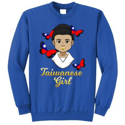 Taiwan Taiwanese Flag Proud Princess Butterfly Gift Sweatshirt