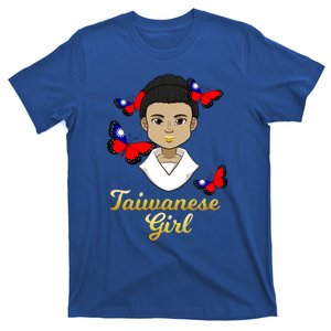 Taiwan Taiwanese Flag Proud Princess Butterfly Gift T-Shirt