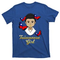 Taiwan Taiwanese Flag Proud Princess Butterfly Gift T-Shirt