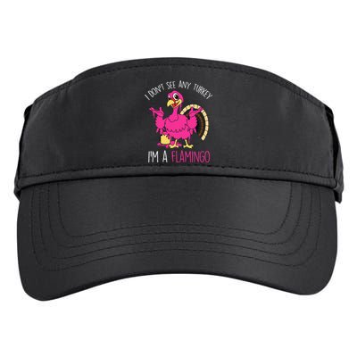 Thanksgiving Turkey Flamingo Pun Hilarious Holiday Adult Drive Performance Visor