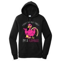 Thanksgiving Turkey Flamingo Pun Hilarious Holiday Women's Pullover Hoodie